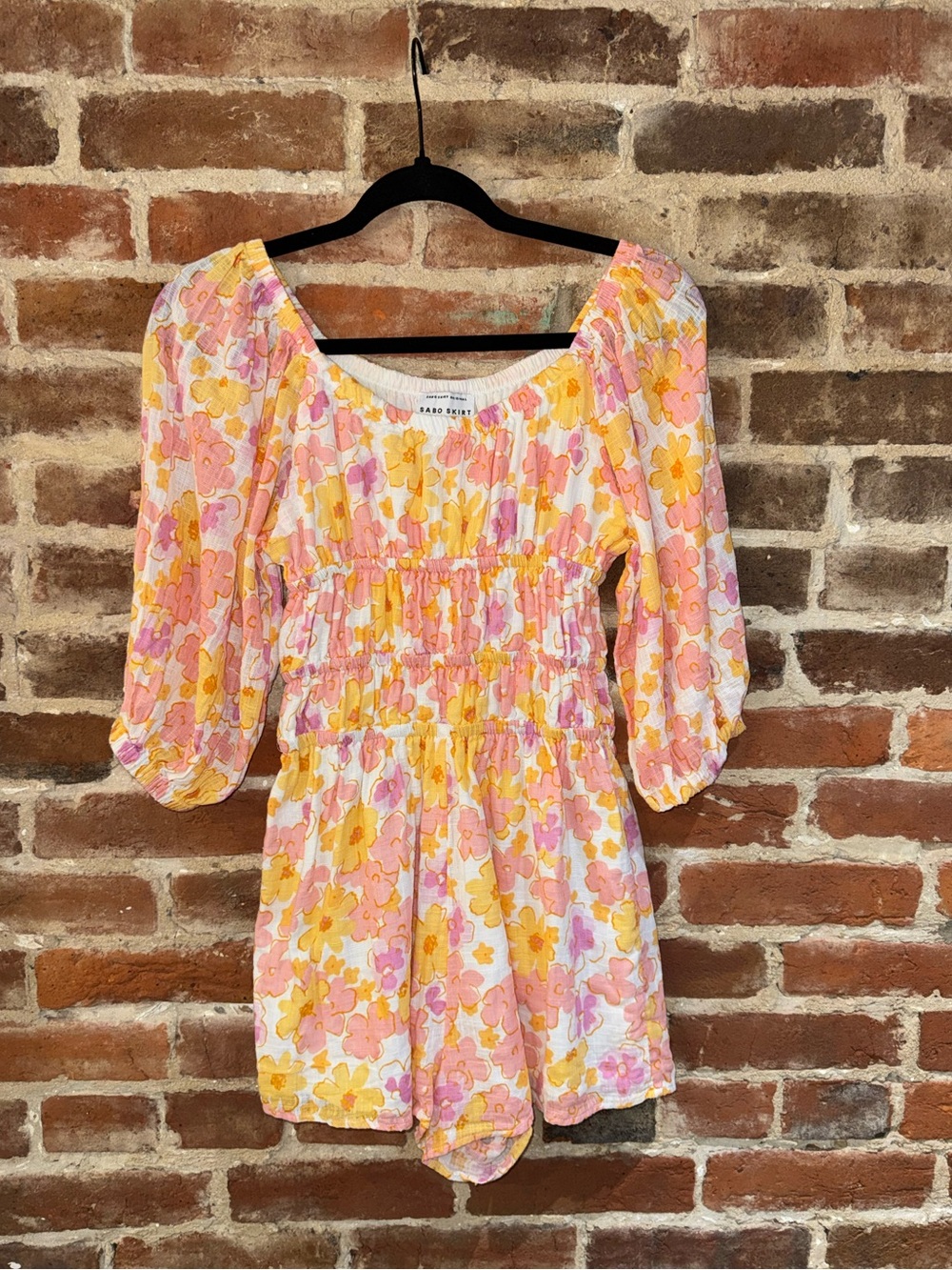 Sabo Skirt floral Shay romper 100% cotton XS